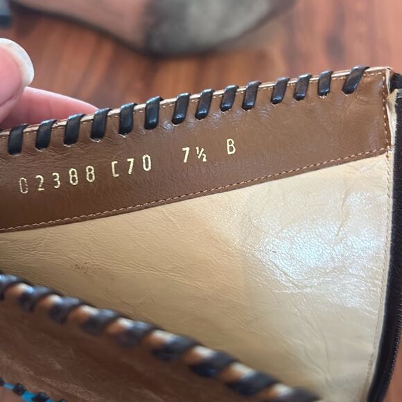 Salvador Ferragamo multicolor suede boots 7.5 - Picture 9 of 9